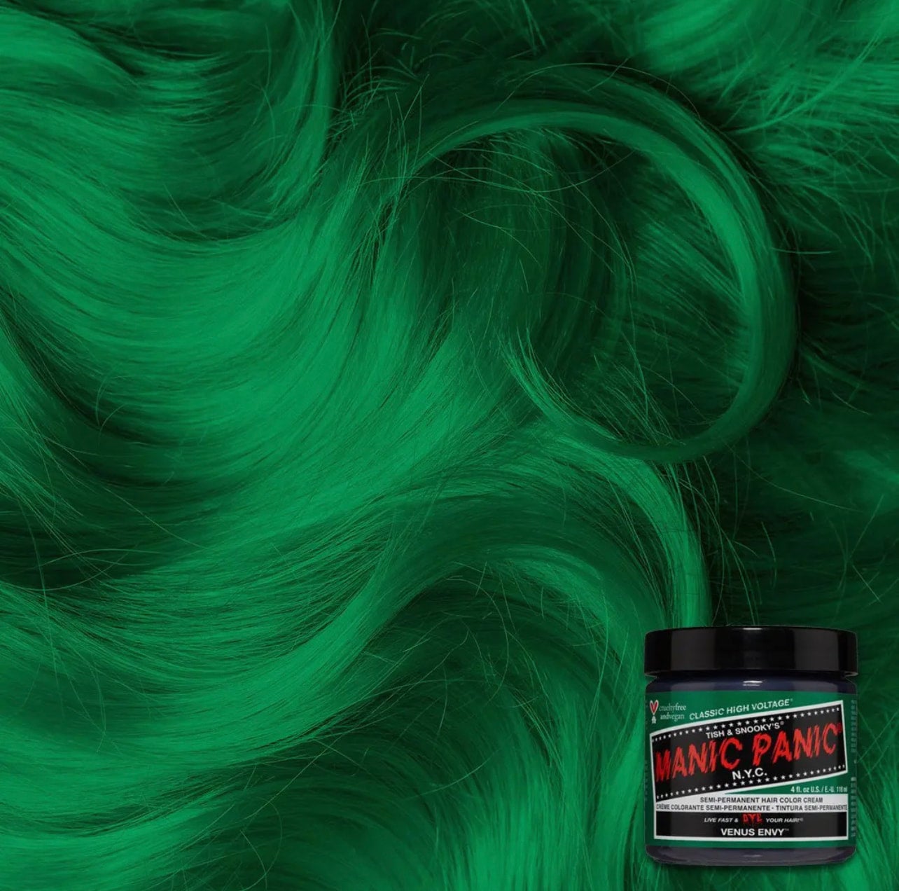 Manic Panic Venus Envy Green Hair Color The Groovy Witch